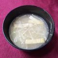SUNMOONMOM's cooksnap of when they made えのきともやしの油揚げ入り味噌汁♪.