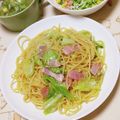 ネコかえる's cooksnap of when they made 簡単♫春キャベツとベーコンのパスタ♫.