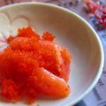 haruku221's cooksnap of when they made 明太子でハッセルバック。贅沢とびっこ乗せ.