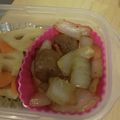 あゆたっくん's cooksnap of when they made 市販のミートボールで♥お弁当にもう一品.