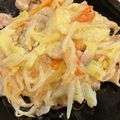 大森ヨーグルト's cooksnap of when they made 豚肉ともやしのチーズクリーム煮～♪♪.