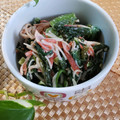 ゆるмαмα's cooksnap of when they made カニカマとほうれん草のからしマヨ和え.