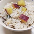 新妻あや's cooksnap of when they made ゴマ香る☆サツマイモの黒胡麻ご飯.