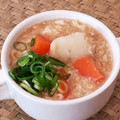 あーこ姐's cooksnap of when they made 里芋とにんじんのかき玉味噌汁.