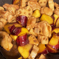 ひなぶぅー's cooksnap of when they made 簡単＊鶏とさつま芋と蓮根の甘辛炒め＊.