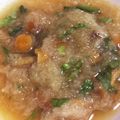ciomam's cooksnap of when they made あったかなめこおろし煮☆菊菜ちらし♪.