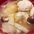 Nya6nya6's cooksnap of when they made 時短！たっぷり生姜入りつくねと白菜大根鍋.