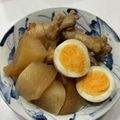 クックQLSQS7☆'s cooksnap of when they made 圧力鍋で超簡単☆鶏の手羽元と大根の甘辛煮.