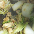 クックBKYN9D☆'s cooksnap of when they made 鶏肉とネギと白菜の炒め.