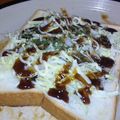 めそ。's cooksnap of when they made ☆★お好み焼き気分なトースト★☆.