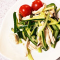 クックNLITUD☆'s cooksnap of when they made 【ヘルシー】ささみときゅうりの塩昆布和え.