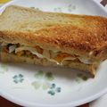 くネコまろす's cooksnap of when they made 南瓜サラダ＆チーズサンド.