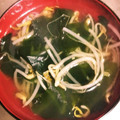 ムーミン☆ママ's cooksnap of when they made わかめともやしのスープ.