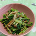 赤い電話's cooksnap of when they made お弁当に！小松菜としめじのマヨポン炒め.