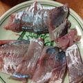 A子／平日のおやつ's cooksnap of when they made アジの刺身　簡単な皮の剥ぎ方.