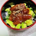 みぎわ's cooksnap of when they made マグロのづけ丼.
