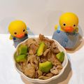 kunyama's cooksnap of when they made 10分で！アボカドと豚こまの照り焼き♪.