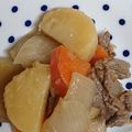 tゆうみんママ's cooksnap of when they made みそ肉じゃが＠倉敷市学校給食.