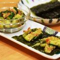 Nakatojias's cooksnap of when they made 居酒屋の梅きゅう★韓国のりでパクッと。.