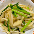 みっきいえっぐ's cooksnap of when they made かぶの葉とかぶの皮で作る★かぶのきんぴら.