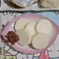 mmameco's cooksnap of when they made 山芋短冊の梅肉乗せ.