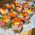 しろいゆず's cooksnap of when they made 誕生日、記念日に簡単カップ寿司.