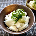 お料理ニャロメ's cooksnap of when they made 叩き長芋とちくわのわさび醤油.