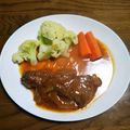 トワのおさんどん's cooksnap of when they made スペアリブの赤ワイン煮込み.