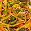 べるＬ＠ＮＩ's cooksnap of when they made レンジでピーマンとにんじんのきんぴら.