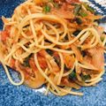 mari✩'s cooksnap of when they made 妊娠中に♡サバ缶のトマトパスタ.