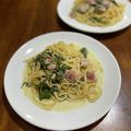 Nilmini's cooksnap of when they made ウインナーとほうれん草のクリームパスタ.