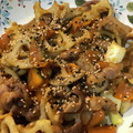 えまぁ's cooksnap of when they made ★デパ地下風★豚肉・蓮根・南瓜の甘辛炒め.