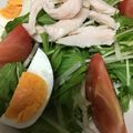 葉月優希's cooksnap of when they made 水菜と鶏ササミのヘルシーサラダ☆.
