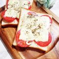 STimeBlues's cooksnap of when they made トマトベーコンチーズのマヨネーズトースト.
