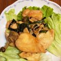 ナチュキチ♪'s cooksnap of when they made ほうれん草と鶏胸肉炒め.