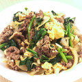 ☆Rioザウルス☆'s cooksnap of when they made ふわふわ卵と柔らか牛肉のほうれん草炒め.
