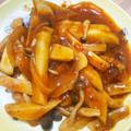 sataco's cooksnap of when they made じゃがいもとしめじのミートソース炒め.
