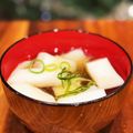 西＊絵子's cooksnap of when they made はんぺんと長葱のお吸い物.