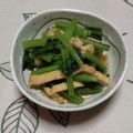 nyangomama's cooksnap of when they made 小松菜と油揚げのサッと煮.