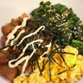 サンタJr's cooksnap of when they made 超簡単！照り焼きチキン3色丼♬.