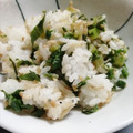 risuyama's cooksnap of when they made 大根の葉としらすのゴマ油炒め.