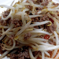 こうのとりヒロシ's cooksnap of when they made もやしとひき肉の甘辛炒め。お弁当、丼にも.