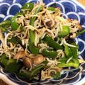 Rits1013's cooksnap of when they made ピーマンとしめじ、シラスの塩昆布炒め.