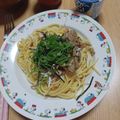 空遥☆ましゃlove's cooksnap of when they made しらすと桜エビの駿河湾スパゲッティ.