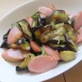 きらり流れ星's cooksnap of when they made 茄子と魚肉ソーセージのピリ辛味噌炒め♪.