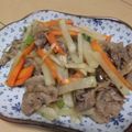 きらり流れ星's cooksnap of when they made ご飯おかわりw大根豚肉炒め(*ˊᵕˋ*).