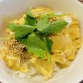 在宅勤務のおじさん's cooksnap of when they made あまからつゆの鶏の親子きつね丼.