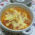 春小町's cooksnap of when they made レンジで簡単♫トマトのグラタンスープ♡.