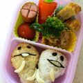 サイチョン's cooksnap of when they made キャラ弁＊なめこ＆白なめこおにぎり弁当♪.