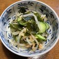クック茶々茶's cooksnap of when they made 簡単！一品もやしとキュウリ ツナの酢の物.